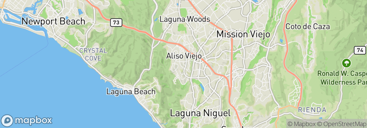 Map: Aliso Viejo, CA