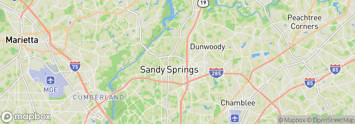 Map: Sandy Springs, GA