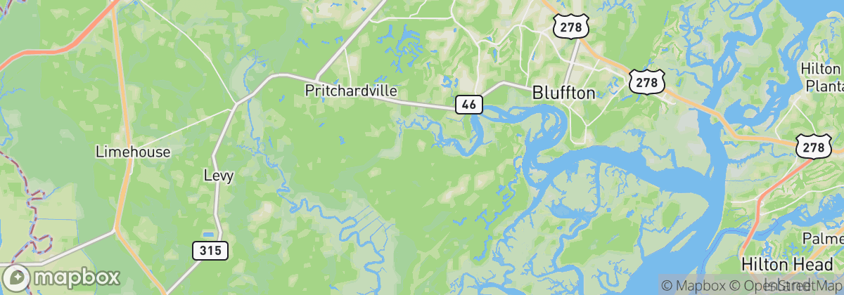 Map: Bluffton, SC