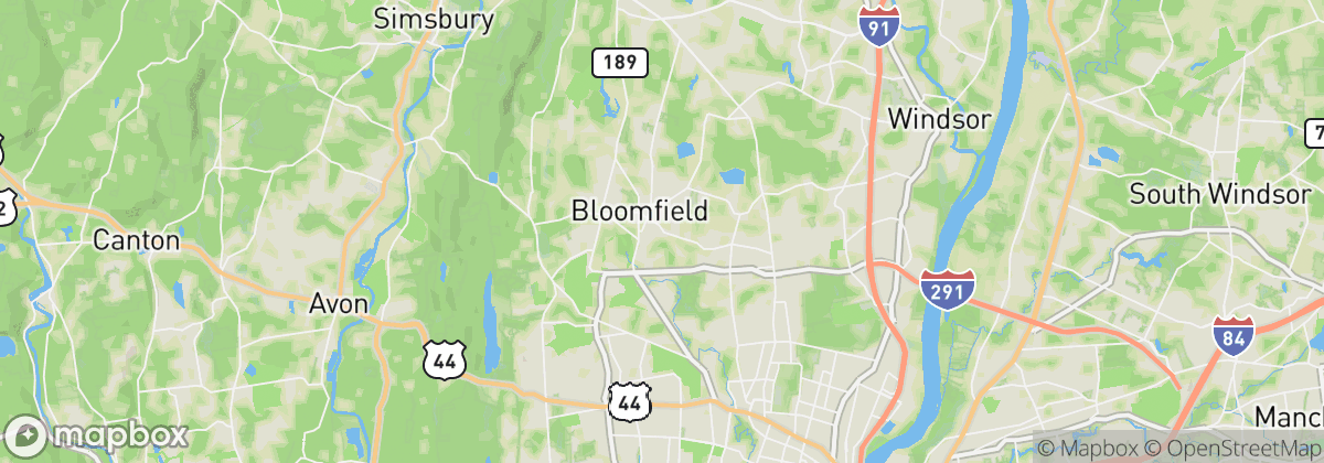 Map: Bloomfield, CT