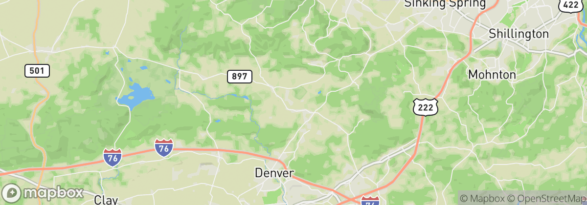 Map: Reinholds, PA