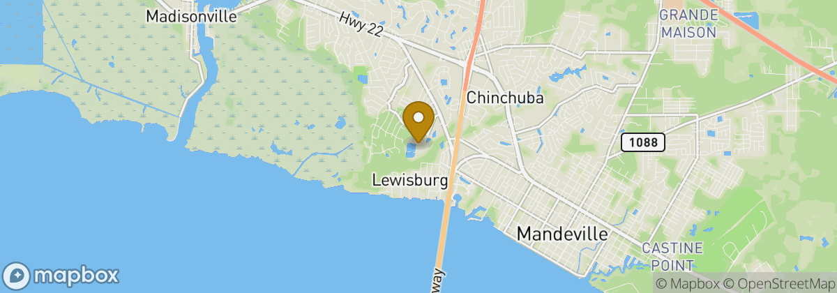 Map location: Beau Chene Country Club