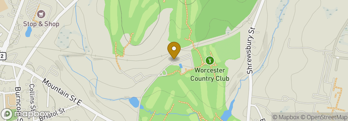 Map location: Worcester Country Club