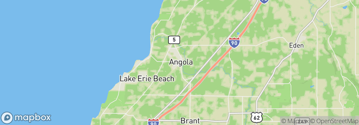 Map: Angola, NY