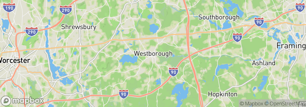 Map: Westborough, MA