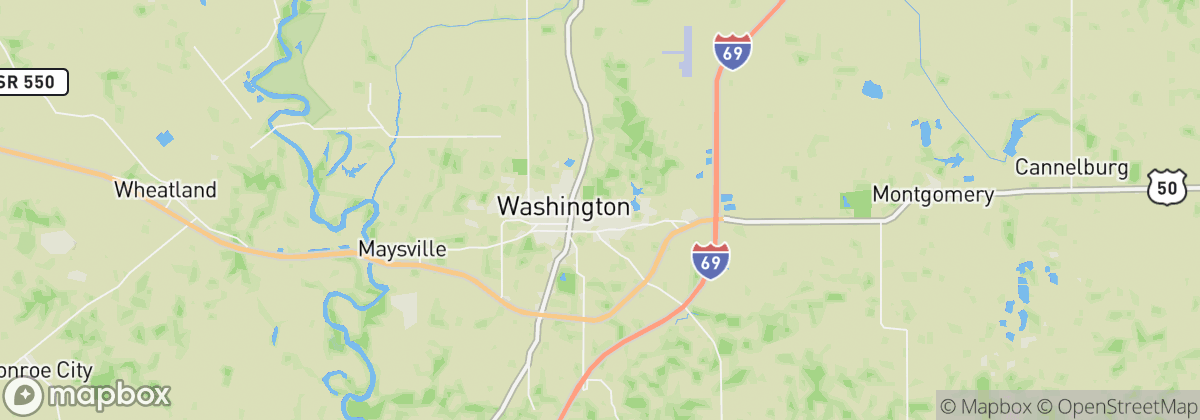 Map: Washington, IN