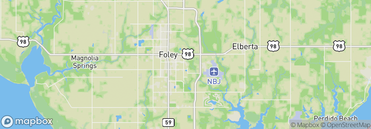 Map: Foley, AL