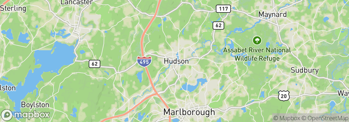 Map: Hudson, MA
