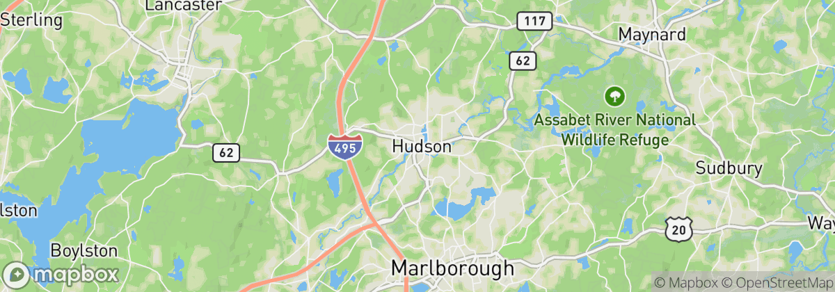 Map: Hudson, MA
