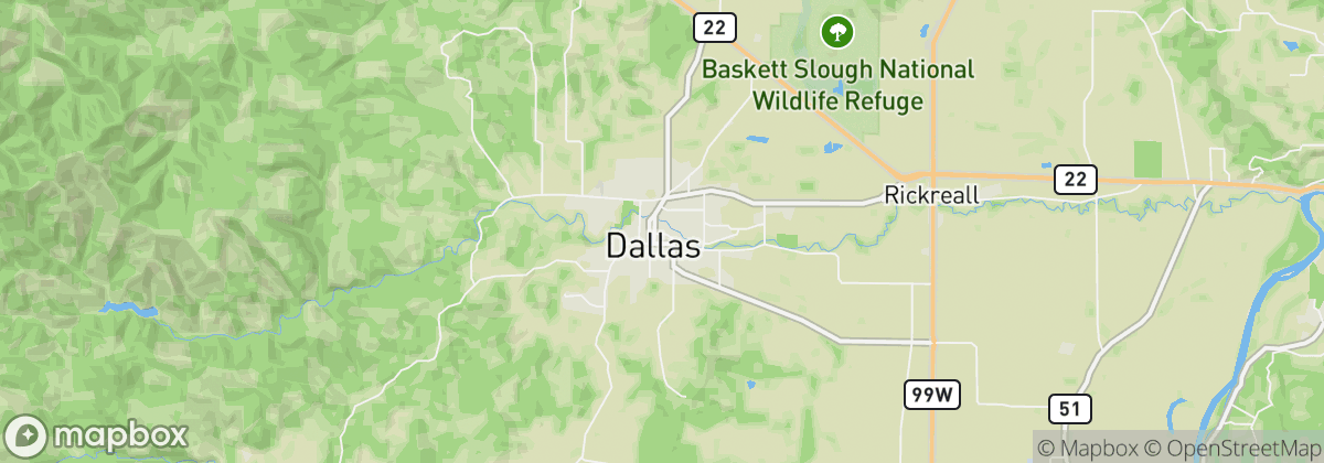 Map: Dallas, OR