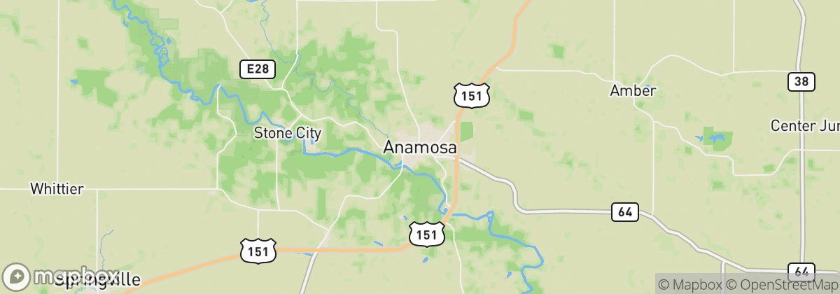 Map: Anamosa, IA