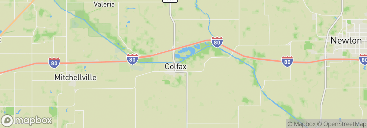 Map: Colfax, IA