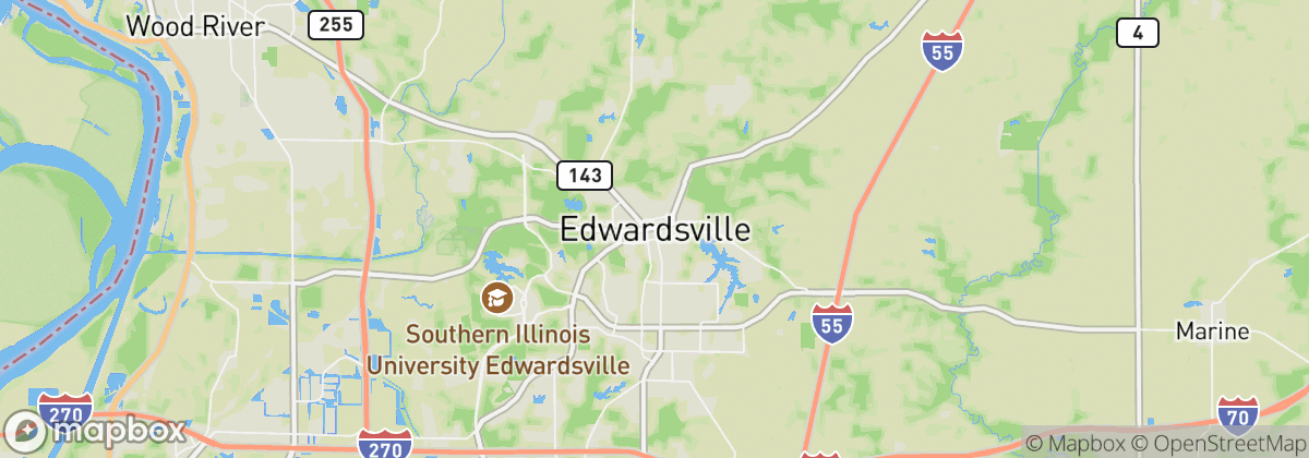 Map: Edwardsville, IL