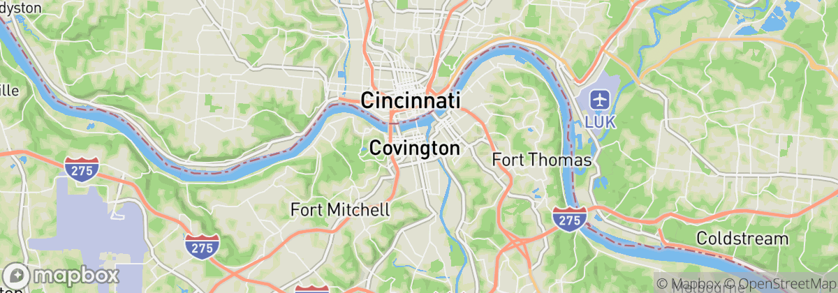 Map: Covington, KY