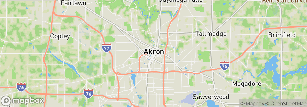 Map: Akron, OH
