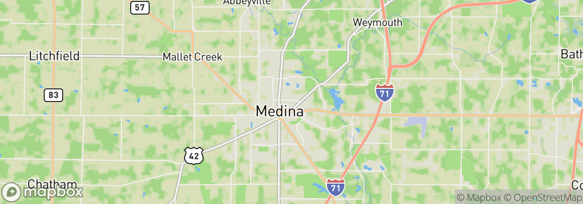 Map: Medina, OH