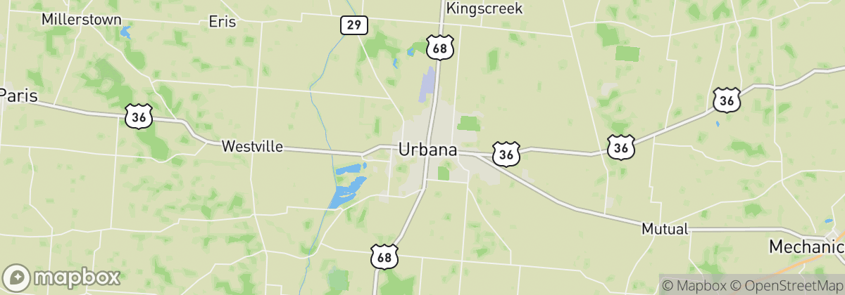 Map: Urbana, OH