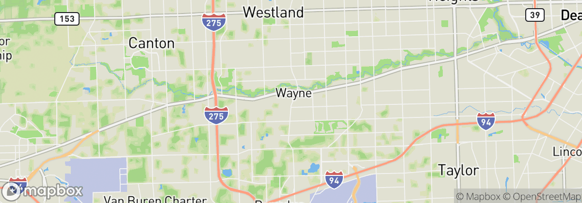 Map: Wayne, MI