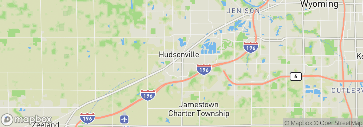 Map: Hudsonville, MI