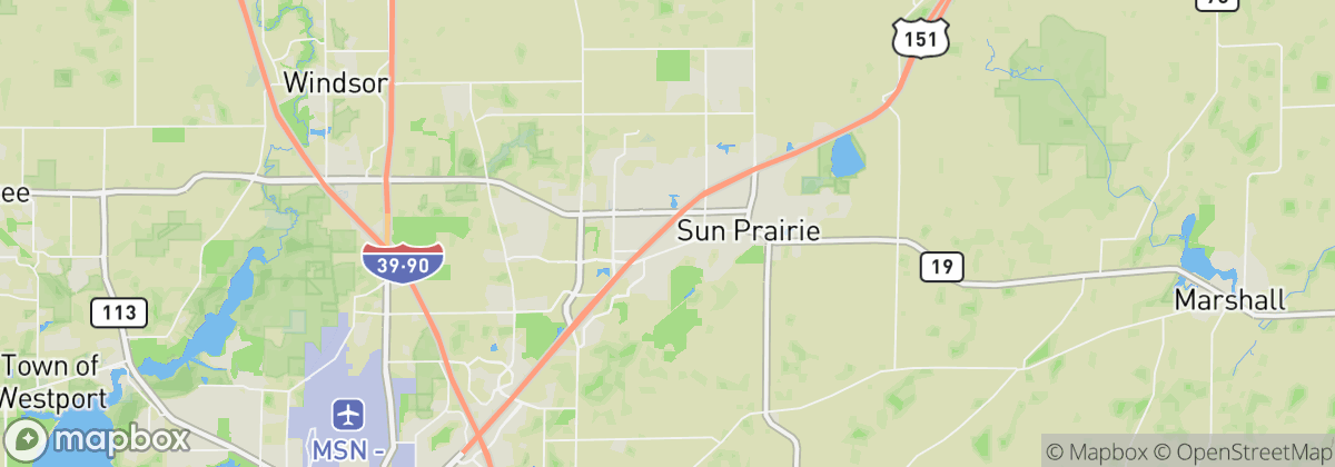 Map: Sun Prairie, WI