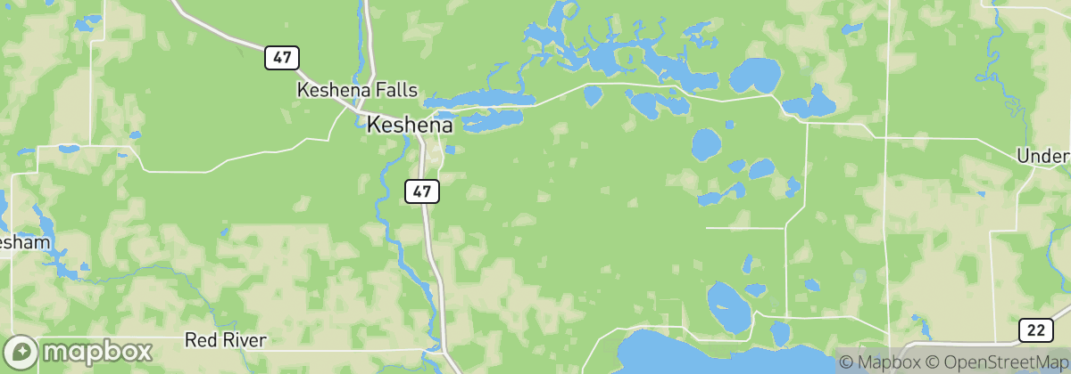 Map: Keshena, WI