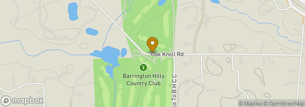 Map location: Barrington Hills Country Club