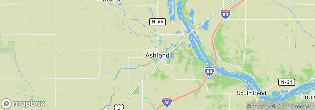 Map: Ashland, NE