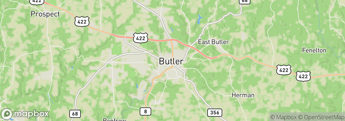 Map: Butler, PA