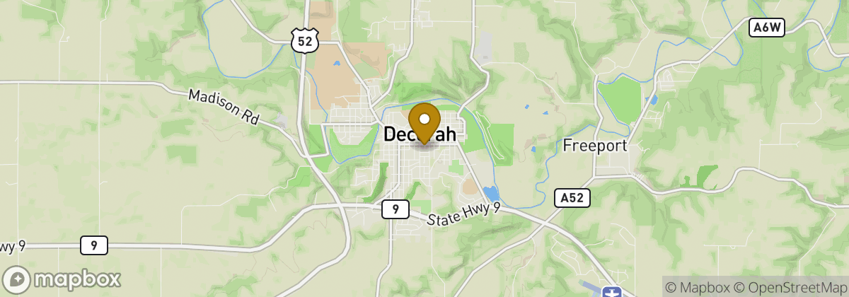 Map location: Oneota Golf & Country Club