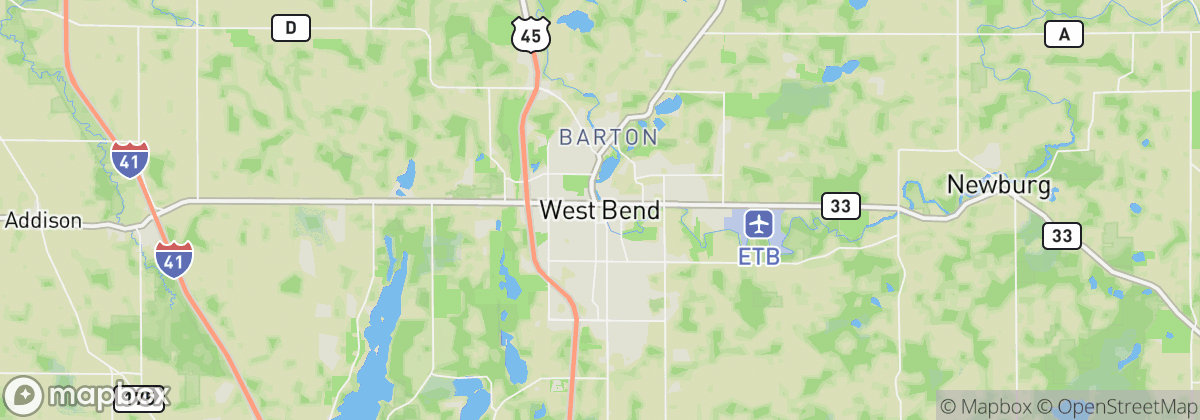 Map: West Bend, WI