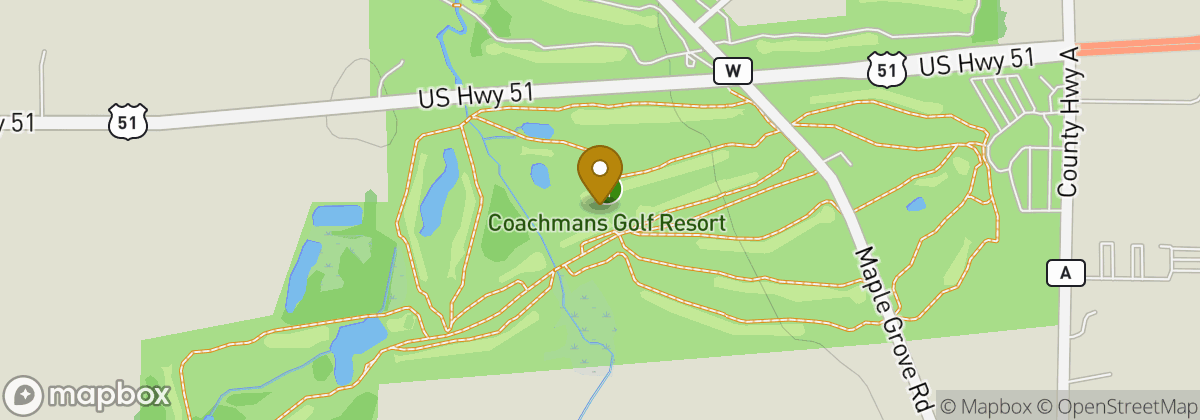 Map location: Coachmans Golf Resort