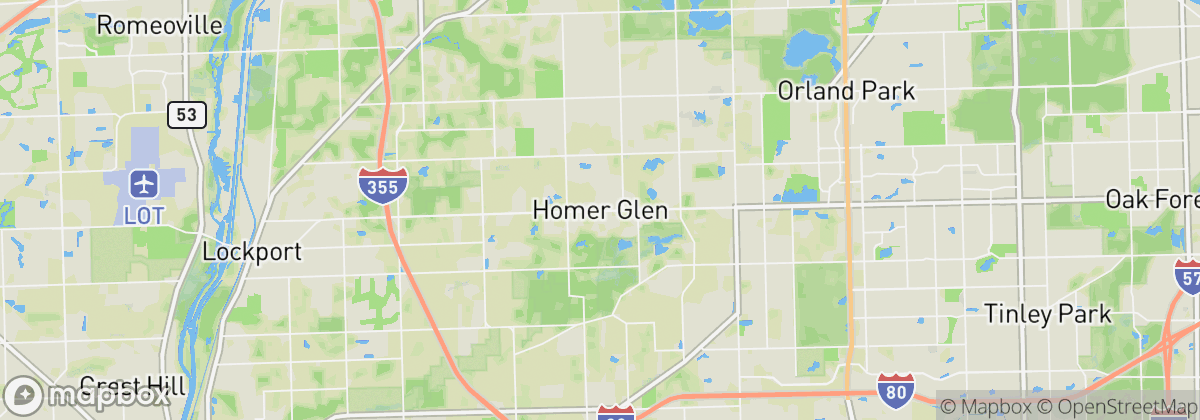 Map: Homer Glen, IL