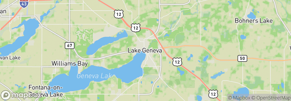Map: Lake Geneva, WI
