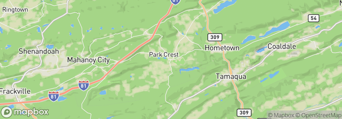 Map: Barnesville, PA