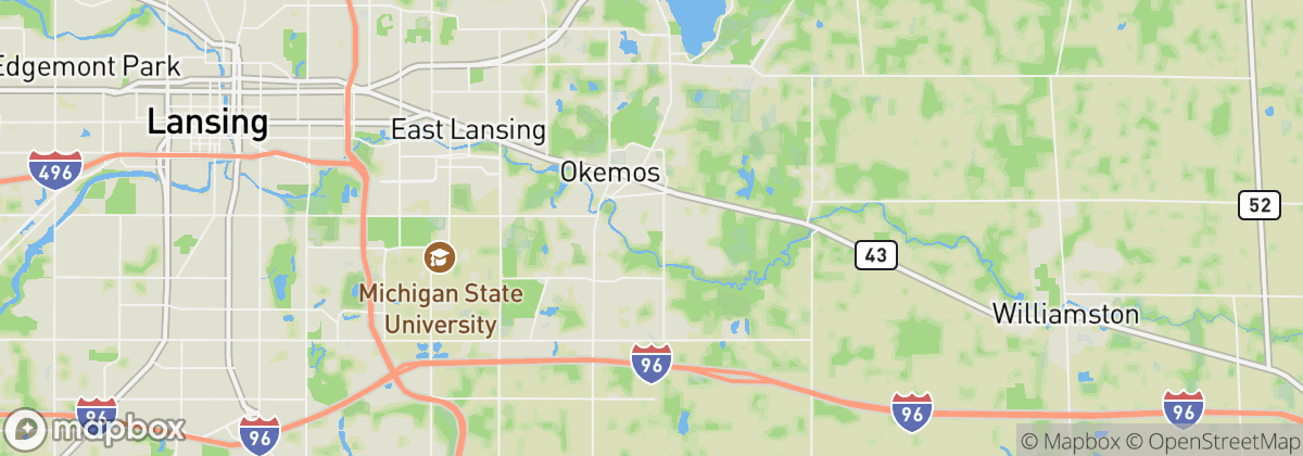 Map: Okemos, MI