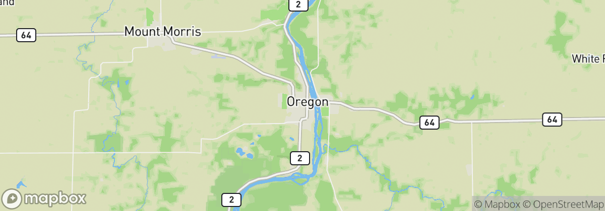 Map: Oregon, IL