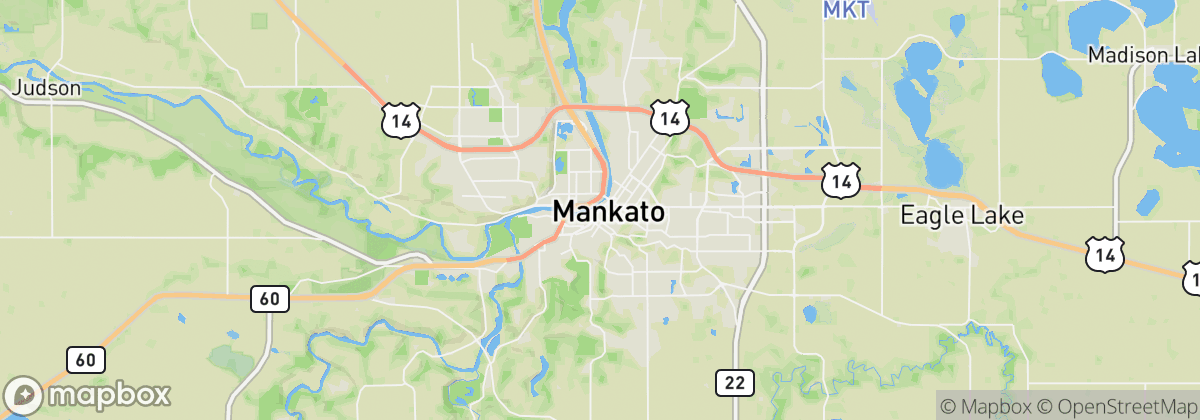 Map: Mankato, MN