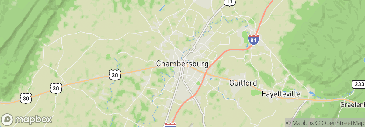 Map: Chambersburg, PA