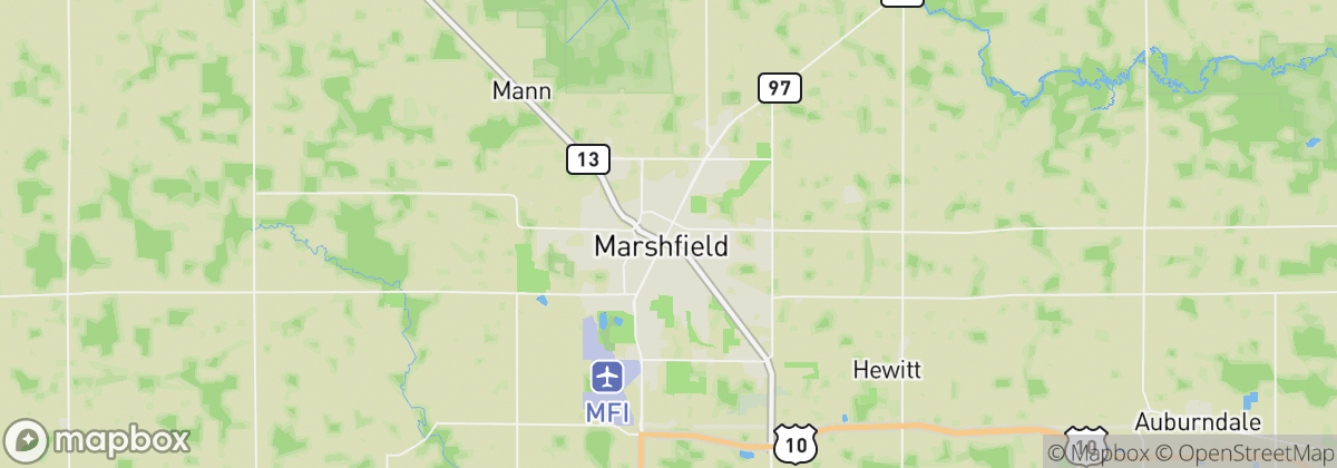 Map: Marshfield, WI