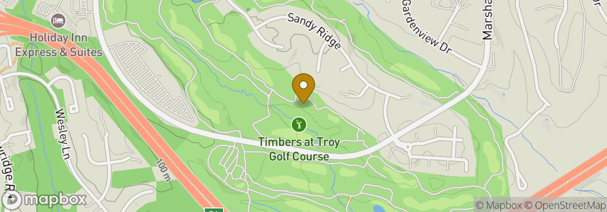 Map location: Timbers at Troy Golf Course