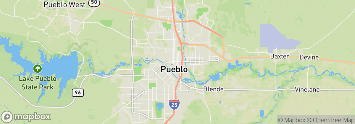 Map: Pueblo, CO