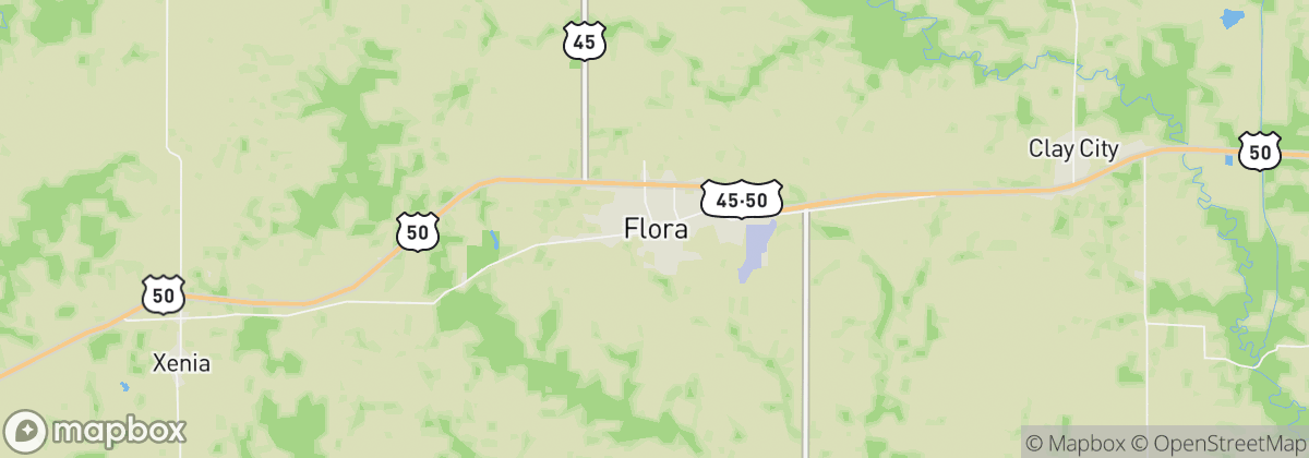 Map: Flora, IL