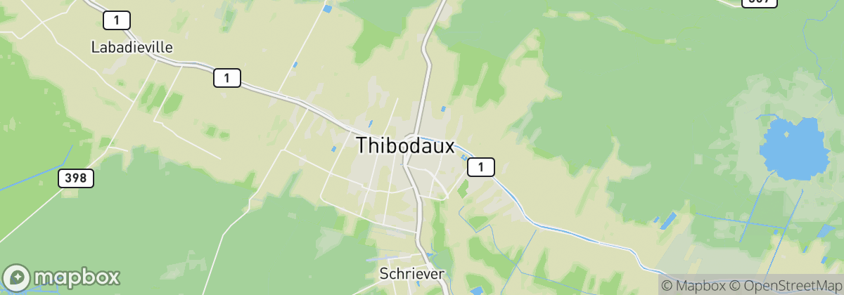 Map: Thibodaux, LA