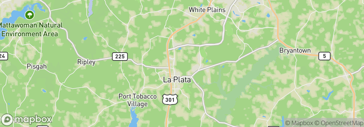 Map: La Plata, MD