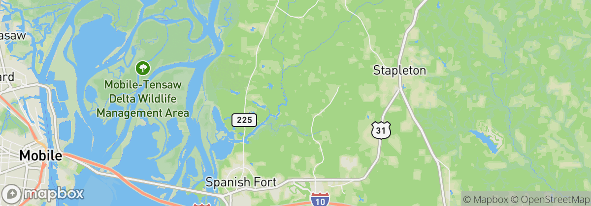 Map: Spanish Fort, AL
