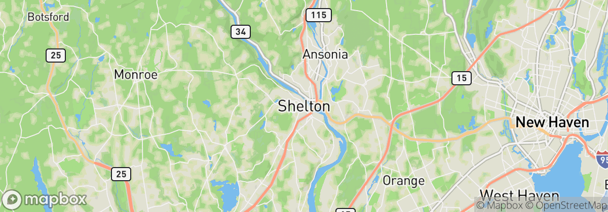 Map: Shelton, CT