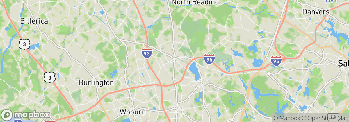 Map: Reading, MA