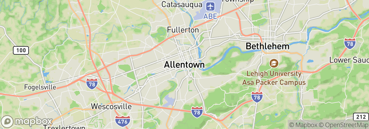 Map: Allentown, PA
