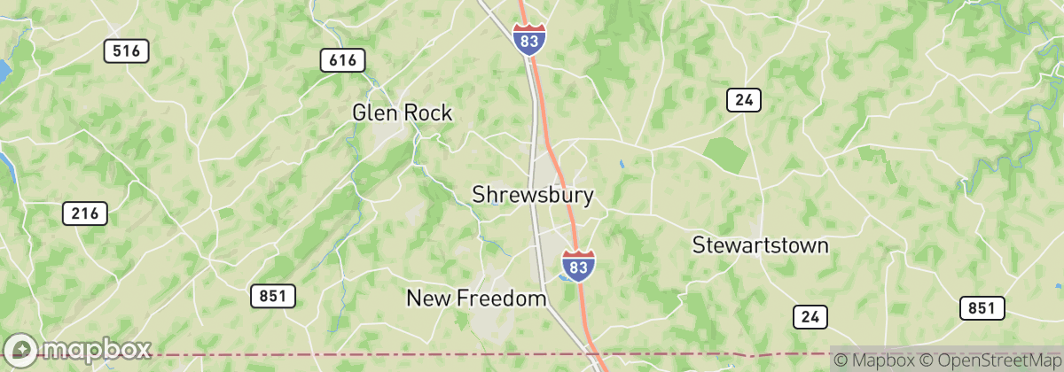 Map: Shrewsbury, PA