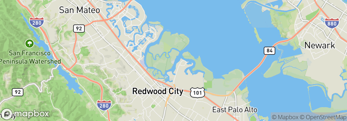 Map: Redwood City, CA